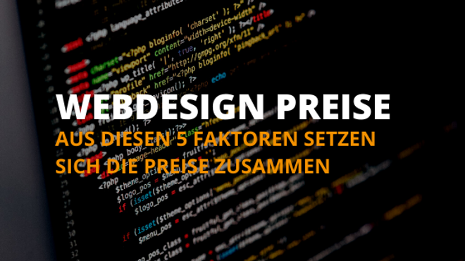 webdesign preise