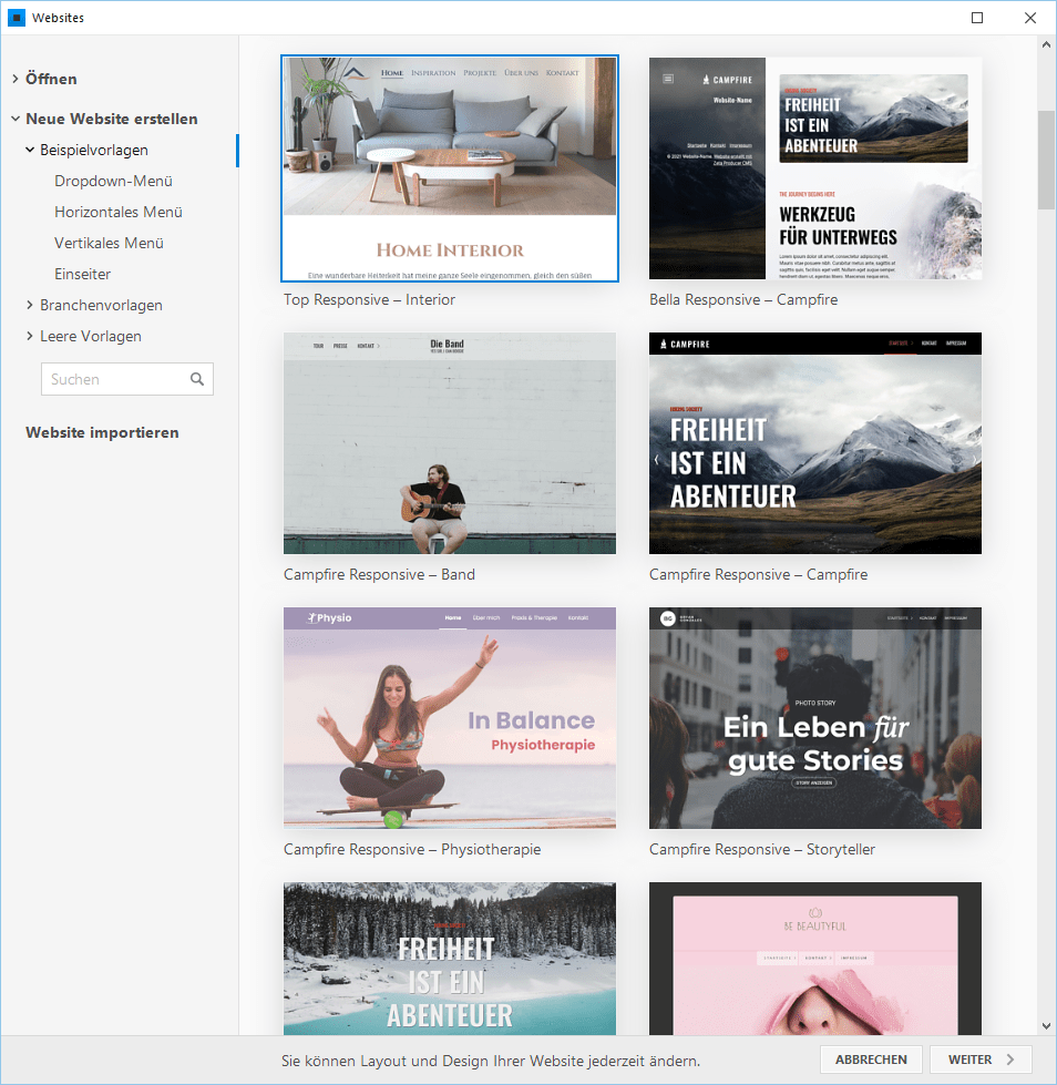 website design erstellen