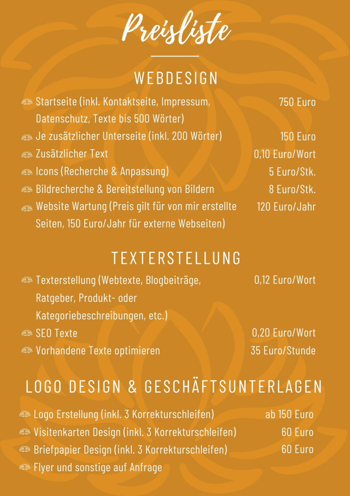 homepage erstellen lassen preise