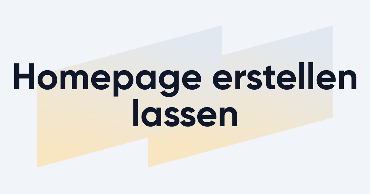 homepage bauen lassen