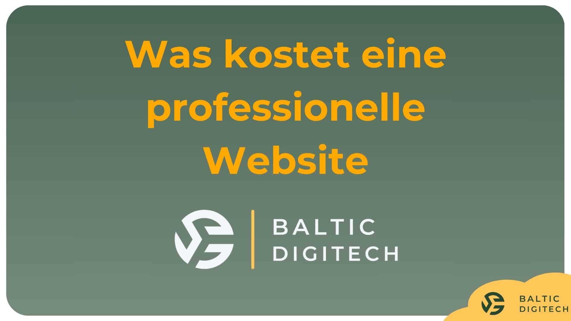 professionelle homepage erstellen lassen kosten