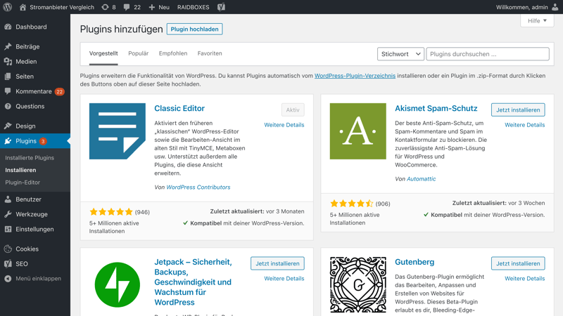 website erstellen wordpress kosten
